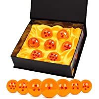 Los mejores  - TATAFUN Bolas del Dragón- 7 PCS Dragon Ball Dragonball 1 a 7 Estrellas con Caja de Regalo- Bola de Cristal Transparente…